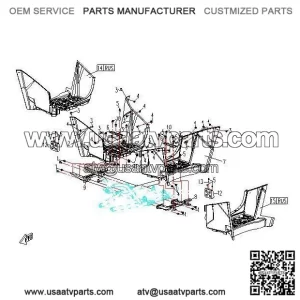 Foot Pedal Left CFMOTO Long X5 500
