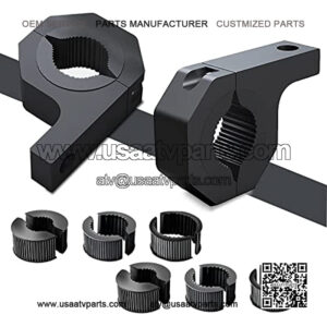 LED Light Fixture Mounting Bracket Off Road Light Horizontal Bar Tube Clamp Roof Roll Cage Aluminium Kits for ATV UTV [1"/1.5"/1.75"/2" Inch]