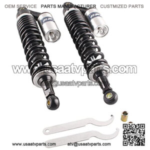 Pair Motorcycle 15 3/4 Inch 400mm Rear Air Shock Absorbers for 150cc~750cc Karting Scooter ATV Suzuki Honda Kawasaki