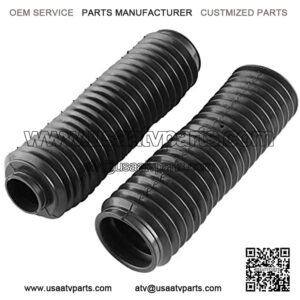 1 Pair Black Rubber Sleeve Shock Cover, 37mm Fork Boots Fork Covers for MotorcycleCQR ATV Dirt Bike