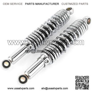12.5" 320MM Motorcycle Rear Shock Absorbers Suspension Universal Fits Dirt bike Gokart ATV Quad, Chrome