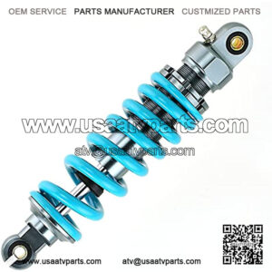 bravedog Rear Suspension Shock 280mm Rear Shock Damper Suspension Spring Compatible with Dirt Pit Bike ATV Rear Shock Absorber Spring (Blue)