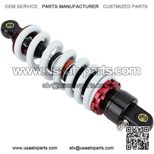 Rear Suspension Shock 280mm Rear Shock Damper Suspension Spring Compatible with Dirt Pit Bike ATV Rear Shock Absorber Spring (Red+Black)