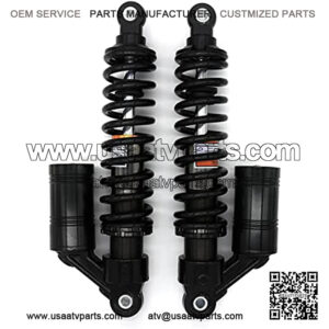 SXJZ Motorcycle Rear Air Shock Absorbers 320mm 12.6Inch Pair Suspension Universal Compatible for Go Kart ATV Quad Dirt Sport Bikes(Black)