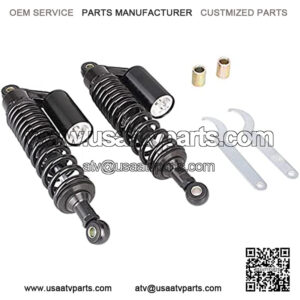 NHPJ one Pair 320mm Universal Motorcycle Rear Air Shock Absorbers for most 150cc~750cc Sport bikes / ATV Go Kart Quad Dirt Sport Bikes-full black