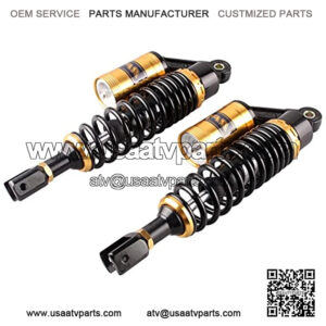 12.5" 320mm Motorcycle Shock Absorbers Clevis End Universal Fit 125cc-200cc Honda Suzuki Kawasaki ATV Go Kart Quad Dirt Sport Bikes