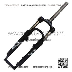 26 inch Snowmobile ATV Suspension Fork Oil Spring Lock Disc Brake Front Fork Aluminum Alloy Bicycl Parts Travel: 100mm