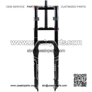Cycling Suspension Fork Snowmobile ATV Fat Tire Air Pressure Shock Absorber Double Shoulder Front Fork 26 4.0 Fork Width 135mm 26in