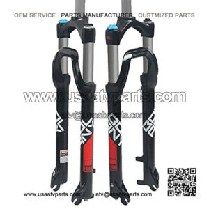 Mountain Bike Front Fork Suspension Fork Snowmobile ATV Shock Absorber Hydraulic Front Fork 26 Inch 4.0 Fat Tires Off-Road Bicycle 135MM Front Fork