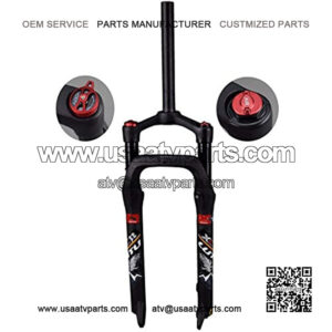 ZCXBHD 26 inch Snowmobile Air Fork ATV Front Fork Bicycle air Fork Adjustable Hardness Suspension Front Fork Supports 4.0 Tires