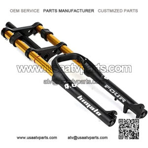 Bike Front Fork 26" Disc Brake Bike 1-1/8" Bicycle Suspension Fork 130mm Travel Cycling Suspension Fork Snowmobile ATV Fat Tire Air