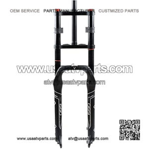Cycling Suspension Fork Snowmobile ATV Fat Tire Air Pressure Shock Absorber Double Shoulder Front Fork 26 4.0 Fork Width 135mm Mountain Bike Aluminum Alloy Spring 1-1/8" Bicycle Accessories