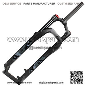 20/26 Inch Suspension Gas Fork,4.0" Tire 135mm Snowmobile ATV Fat Tire Pressure Shock Absorber Double Shoulder Front Fork Magnesium Alloy Bicycle Accessories