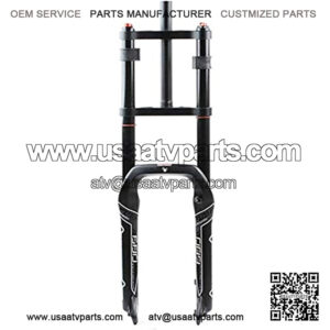 ZHTY Cycling Suspension Fork Snowmobile ATV Fat Tire Air Pressure Oil Spring Shock Absorber Double Shoulder Front Fork 20 4.0 Fork Width 135mm 20in