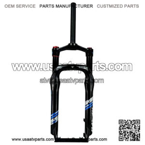 ZNND 20 Inch Snowmobile Front Fork,ATV Shock Absorber Oil Spring Air Fork Aluminum Alloy Wide Tire 4.0 Mountain Bike 135MM