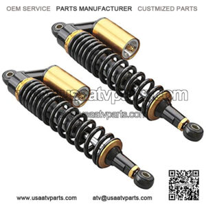 2pcs 15.75" 400mm Motorcycle Air Shock Absorbers for Honda Suzuki Yamaha Kawasaki ATV Go Kart Quad Dirt Sport Bikes