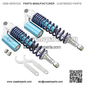 Pair 14"75 375mm Motorbike Air Shock Absorbers Replacement for Honda Suzuki Yamaha Kawasaki ATV Go Kart Quad Dirt Sport Bikes