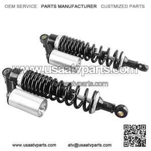 Pair Adjustable 340mm Motorcycle Air Shock Absorbers Replacement for Honda Suzuki Yamaha Kawasaki ATV Go Kart Quad Dirt Sport Bikes