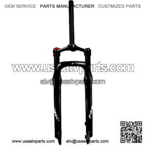 Snowmobile/ATV Front Fork 24 Inch Fat Fork 1-1/8" 135MM Bike Air Suspension Fork 1-1/8" Shoulder Control QR for 26x4.0 Tire