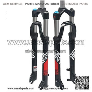 Bike Suspension Fork,Mountain Bike Front Fork Cycling Suspension Fork Snowmobile ATV Shock Absorber Hydraulic Front Fork 26 Inch 4.0 Fat Tires Off Road Bicycle 135MM Front Fork