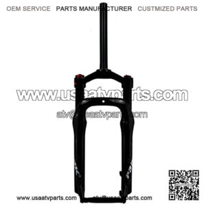 20" 4.0" Snowmobile/ATV/XC Shock Absorber Fork Suspension Fork Open 135MM QR 1-1/8" Shoulder Control Oil and Gas Fork Travel 100mm (Color : Black)