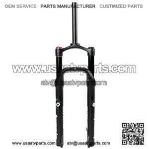 Snowmobile/ATV Front Fork Air Suspension Fork 264.0 Fat Fork 135MM Travel 100mm 1-1/8" 22028.6mm Manual/Remote Lockout QR (Color : Black HL, Size : 27.5in)