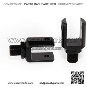 Aluminum Shock Absorber U-type Adapters for ATV Quad Motorcycle Pit Dirt Trail Motor Bike Black, 2pcs