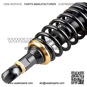 11 Inch 280mm Pair Motorcycle Shock Absorber Rear Suspension Universal Compatible For Honda Suzuki Yamaha Kawasaki ATV Go Kart Quad Dirt Sport Bikes Black Golden