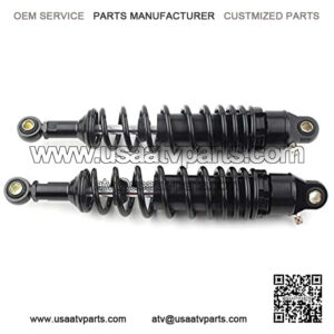 2pcs 340MM Motorcycle Rear Air Shock Absorber Rear Suspension Suspension Universal Adjustable Fits for Honda Yamaha Suzuki Kawasaki Scooter ATV UTV Dirt Street Bike, Round End