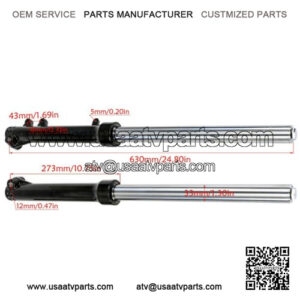 33mm Front Fork Shock 25" Length Dirt Pit Bike ATV Thumpstar 50CC 110CC 125CC