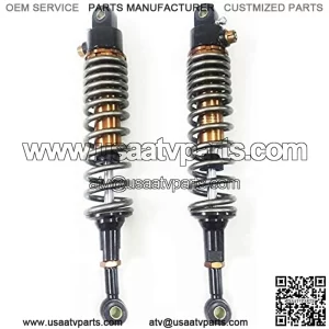 One Pair 400mm 410mm 420mm 430mm 440mm 450mm Motorcycle Shock Absorber Rear Suspension Fit for Yamaha Suzuki Kawasaki ATV Motorcycle Rear Shock Motorcycle Rear Shock Absorber (Color : 410mm)