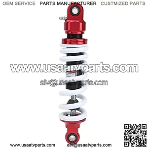 Rear Shock Absorber,11in Red WhiteRear Shock Absorber Suspension Damper 1000lbs Maximum Load Universal for ATV Motorcycle Gokart