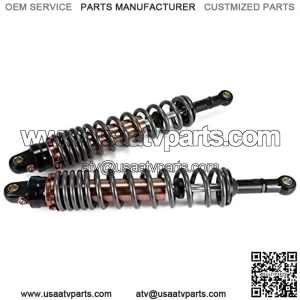 2Pcs Rear Air Shock Absorbers Suspension 420mm Rear ATV Quad Scooter Accessory Motor Motorcycle Air Damping Adjustable Dir Suspension Pocket Bike Motorcycle Shock Absorber