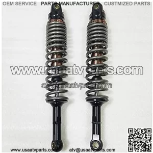 One Pair 400mm 410mm 420mm 430mm 440mm 450mm Motorcycle Shock Absorber Rear Suspension Fit for Yamaha Suzuki Kawasaki ATV Motorcycle Shock Absorber Motorcycle Shock Absorber (Color : 410mm)