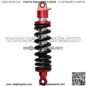 Shock Absorber, 11.4 inch Universal Shocks Struts Rear Suspension Damper Adjustable Damping for Motorbike ATV Go Karts Black Red