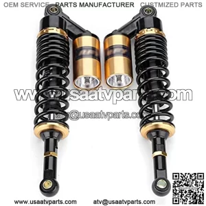 1 Pair Universal 360mm 14" Motorcycle Rear Air Shock Absorbers Suspension Fit for Yamaha Fit for Suzuki ATV Dirt Bike Shock Absorbers Motorcycle Shock Absorber