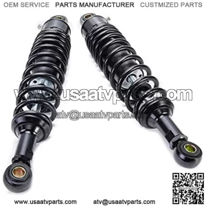 Motorcycle Rear Damper 2pcs 340mm Black Fit for Motorcycle Dirt Street Motor Bike ATV Quad Rear Shock Absorber Rear Suspension Bumper D30 Motorcycle Shock Absorber