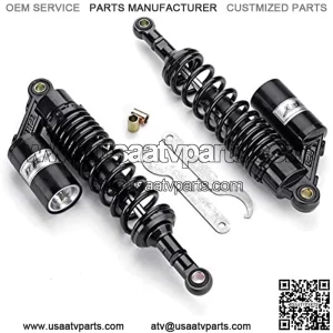 Motorcycle Shocks 13.5" 340mm Motorcycle Air Shock Absorber Rear Suspension Universal for Scooter Quad ATV Dirt Pit Bikes Motorcycle Shock Absorber (Color : Black)