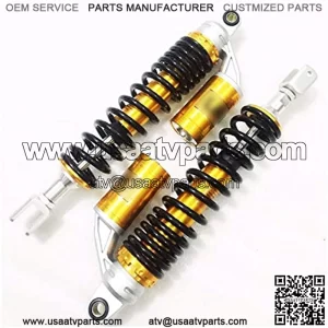 360mm 380mm Motorcycle 21mm Frok Air Shock Absorber Rear Suspension Fit for Yamaha Suzuki Kawasaki Fit for Aprilia Benelli ATV Motorcycle Rear Shock Motorcycle Shock Absorber (Color : 380mm)