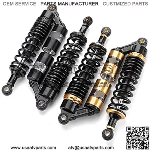 Motorcycle Suspension Strut Pair Universal 280/320/340360/380mm Motorcycle Air Shock Absorbers Rear Suspension For ATV Scooter Dirt Pit Street Bike Motorcycle Rear Damping ( Color : 280mm Black )