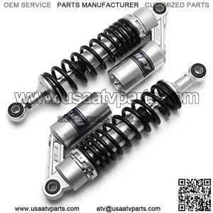 Motorcycle Shocks Silver Black 320mm 340mm 360mm 400mm 440m Motorcycle Air Shock Absorber Rear Suspension ATV Quad Scooter Dirt Bike Motor D30 Motorcycle Shock Absorber (Color : M99 18 1 320mm)