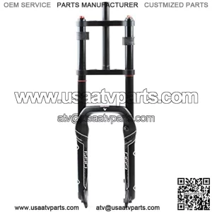 Snowmobile/ATV Fat Fork Air/Oil Suspension Fork Double Shoulder Front Fork 204.0 Fork Width 135MM 1-1/8" Shoulder Control Travel 140MM QR (Color : Oil)
