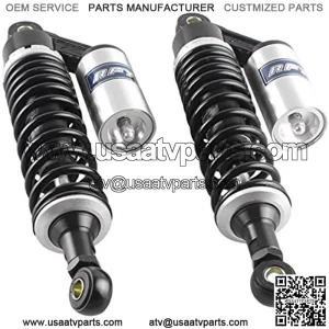 1 Pair 320mm Air Shock Absorber ATV Motorcycle Quad Suspension Shocks For Honda, For Suzuki, For Kawasaki, For Chinese Quad, Black & Silver