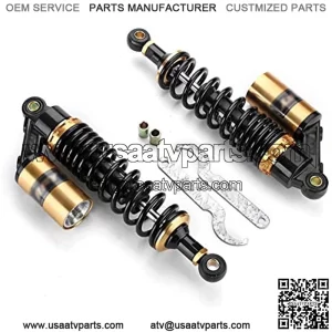 Shock Absorbers 320mm 12.5" Motorcycle Rear Air Shock Absorbers Suspension Fit for Yamaha Fit for Suzuki Motor Scooter ATV Quad Motorcycle Shock Absorber (Color : Gold)