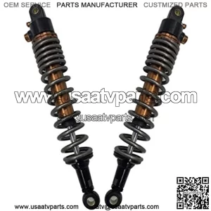 340mm 350mm 360mm 370mm 380mm 400mm 8mm Spring Motorcycle Shock Absorbers Fit For Yamaha Suzuki Kawasaki Dirt Gokart ATVATV motorcycle shock absorber Motorcycle suspension ( Color : 400mm Titanium )