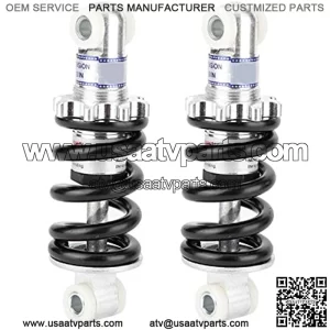 Amortiguador de choque, 2 piezas 125 mm 750LBS Amortiguador de choque trasero para ATV Go-Kart Scooter 49cc