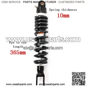 365mm 14.37 inch 10mm Spring Universal Motorbike Air Shock Absorber Rear Suspension ATV Quad Scooter Dirt Bike Fork U Type Head