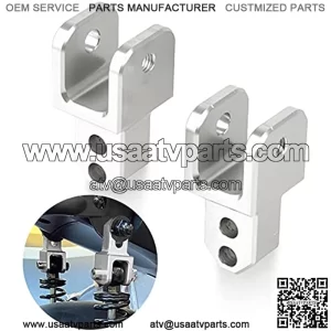 M8 Universal Motorcycle Rear Chasis Suspension Damper Shock Absorption Heightening Adapter For Motorcycle Motorbike Dirt Bike ATV (Silver)