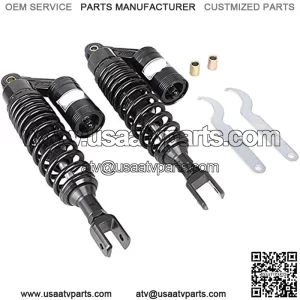 320mm Pair Rear Motorcycle Shock Absorbers Suspension Eye to Clevis Universal for Kawasaki Honda Yamaha Suzuki Black