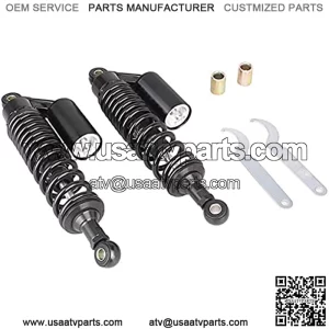 one Pair 320mm Universal Motorcycle Rear Air Shock Absorbers for most 150cc~750cc Sport bikes / ATV Go Kart Quad Dirt Sport Bikes-full black